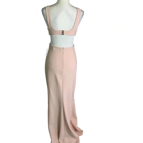 Significant Other Evie Cut Out Open Back Long Dress Blush Size 4 NWT - Picture 8 of 14